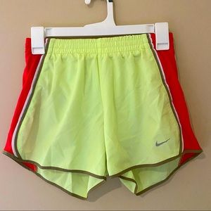 Yellow and Red Nike Shorts - Size Small